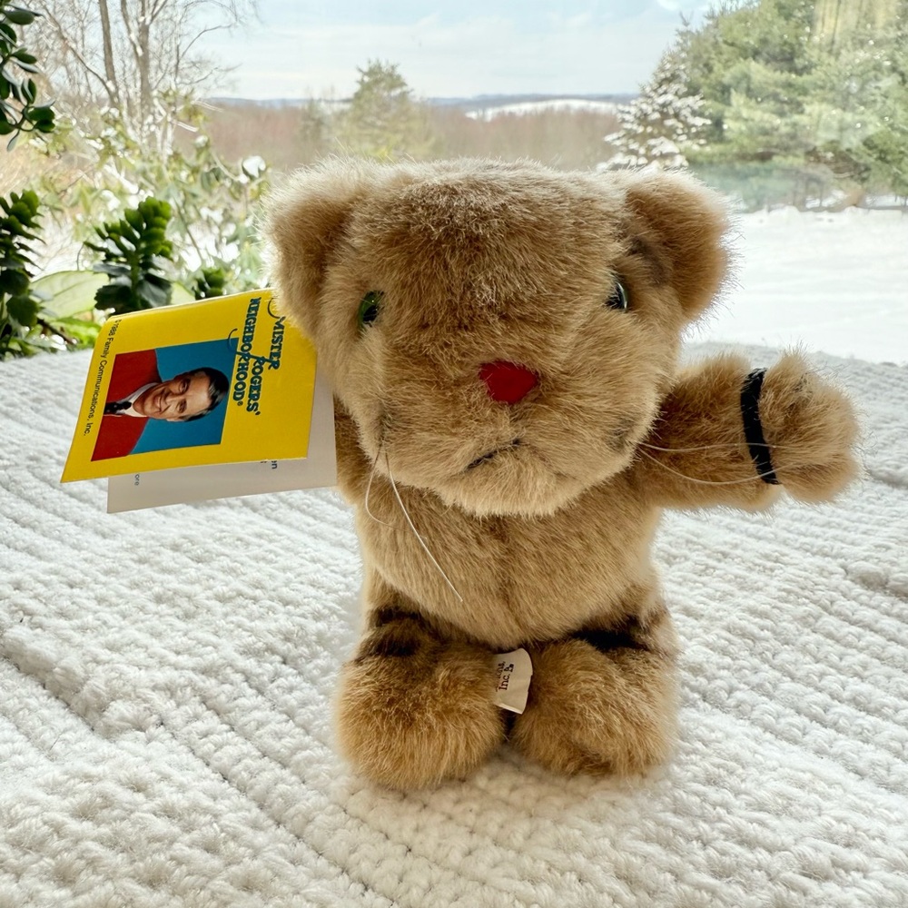 1988 Daniel Tiger finger puppet from Mister Rogers' Neighborhood
